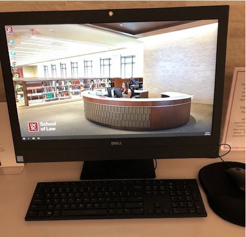 Computer screen, with keyboard and mouse